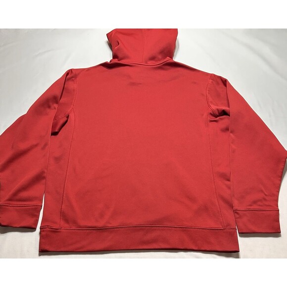 Nike Therma Fit Training Swoosh Hoodie Mens Medium Red Dri-Fit Sweatshirt - Picture 6 of 11